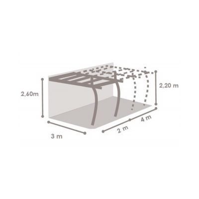 Extension de tonnelle Solea 3 35 x 2 m