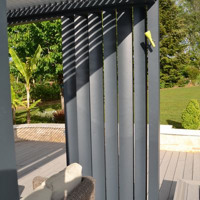 Façade lames horizontales alu Inéa