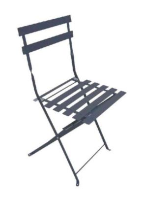 Chaise de jardin pliante BISTROT Lot de 2 Acier Extérieur 110 kg