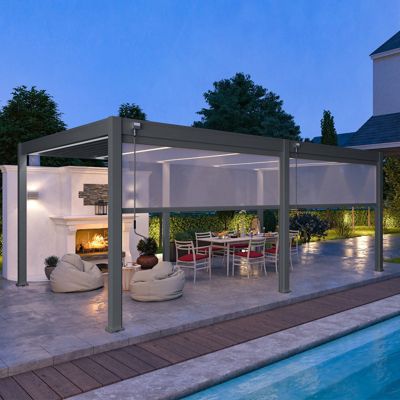 Pergola bioclimatique Ombréa VS autoportante 4x6M
