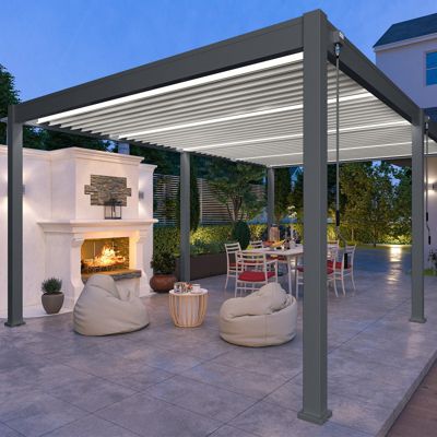 Pergola bioclimatique autoportée collection VS 4x6M et