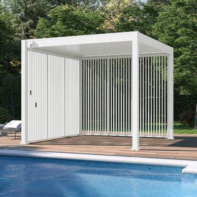 Panneau brise vue ventelles verticales 1M Ombréa