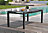 Table de jardin extensible Miami en aluminium coloris gris anthracite L.180/240 x l.100 x H.77 cm