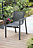 Fauteuil de jardin DCB Garden Miami en aluminium - Coloris gris anthracite - Hauteur 84 cm