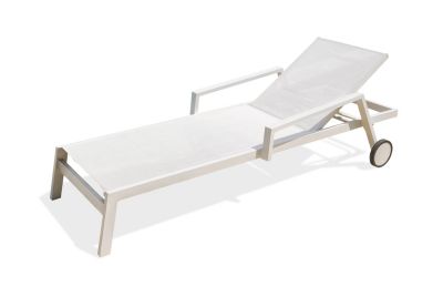 Bain de soleil Ibiza aluminium blanc L.210 cm Paris Garden