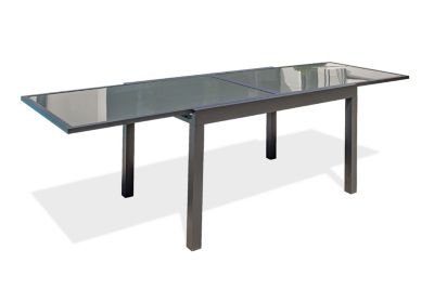 Table de jardin extensible Tolede aluminium gris anthracite L.135/270 x l.90 x H.75 cm DCB Garden