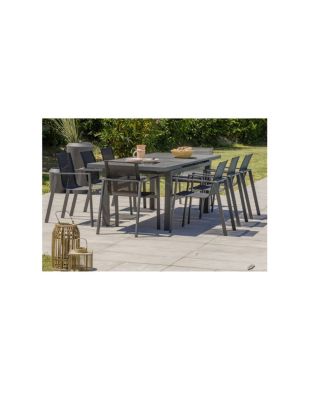 Dcb garden ensemble table de jardin 8 places