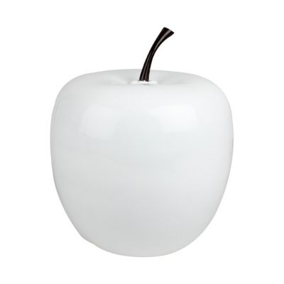 Pomme décorative grand modèle blanc