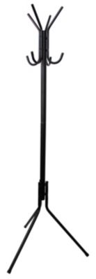 Porte-manteau à poser en métal noir 8 têtes