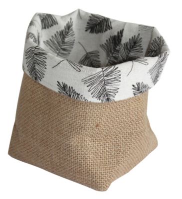 Pochon de rangement à poser motif feuilles Equipstore Création