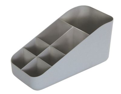 Organiseur de 7 compartiments L. 14,5 cm x l. 31,1 cm plastique gris mat