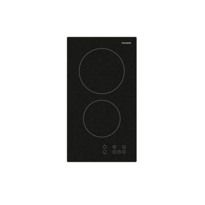 Domino vitrocéramique 30cm 3000w noir Telefunken TKDV2T