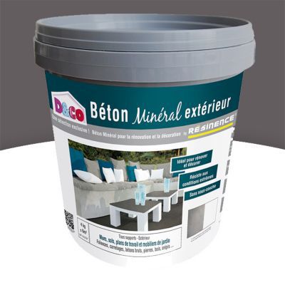 Enduit béton minéral extérieur RESINENCE volcan mat 4kg ...