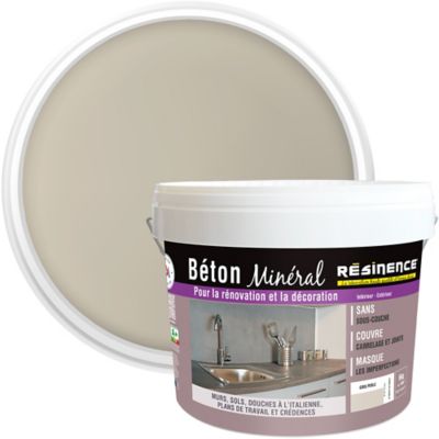Béton minéral Résinence gris perle 6kg
