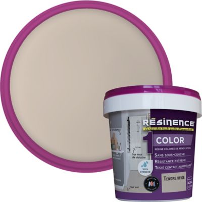 Résine multisupports Résinence Color satin tendre beige 250ml