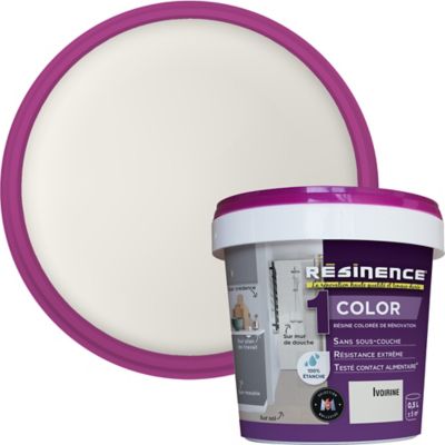 Résine multisupports Résinence Color satin ivoirine 500ml