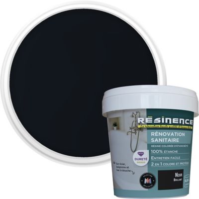 Résine sanitaire Résinence noir brillant 0,25L