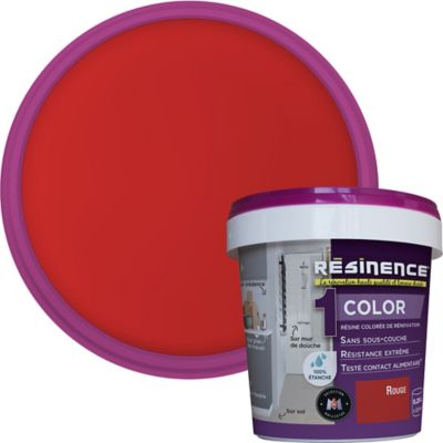 Résine multisupports Résinence Color rouge satin 250ml