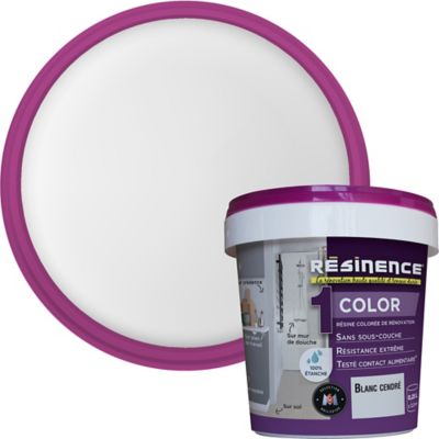 Résine multisupports Résinence Color blanc cendré satin 250ml