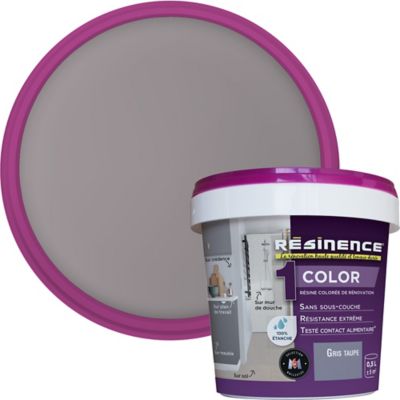 Résine multisupports Résinence Color gris taupe satin 500ml