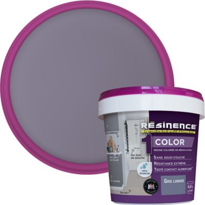 Résine multisupports Résinence Color gris lunaire satin 500ml