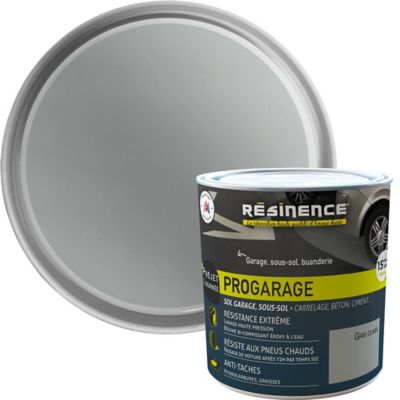 Résine de rénovation sol pro Résinence garage gris clair 300ml