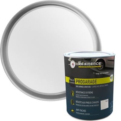Résine de rénovation sol Résinence pro garage blanc 2L