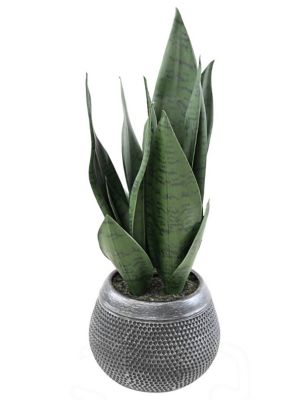 Sansevieria verte artificielle h.49 cm