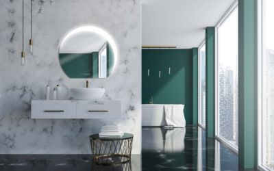 Miroir de salle de bains LED l.90 x H.80 x P.3 1 cm  Eclipse 3