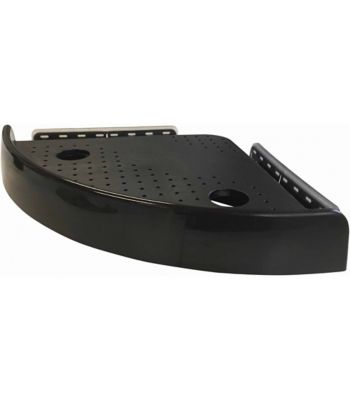 Étagère d'angle Best Of TV Snap Up coloris noir capacité de charge maxi 4,5 kg l.25 x P.24 x H.4,5 c