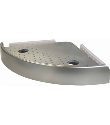 Étagère d'angle Best Of TV Snap Up coloris gris capacité de charge maxi 4,5 kg l.25 x P.24 x H.4,5 c