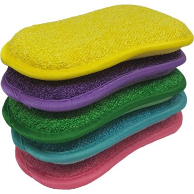 Pack 5 éponges double faces réutilisables Epongenio Best Of TV multicolore