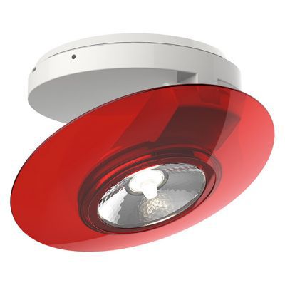 Plafonnier spot en saillie PVC rouge LED 40W