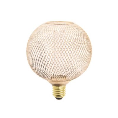 Ampoule LED holograme cage cuivre IP20 E27 150lm blanc chaud Xanlite