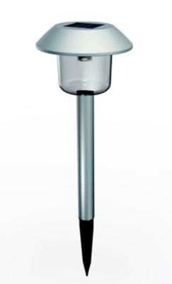 Lot de 6 balises LED solaire IP44 Yantec blanc + RVB ?125 x 390 mm