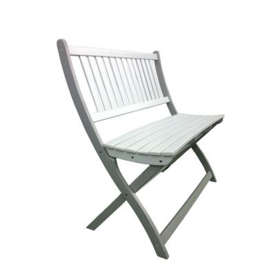 Banc de jardin en bois Burano blanc