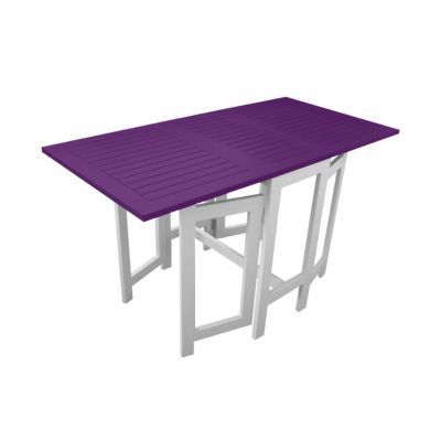 Table de jardin console de jardin anis pliante burano 130 x 65 cm
