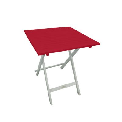 Table de jardin en bois Burano 113 x 65 cm aubergine