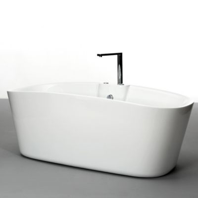 Baignoire balnéo îlot Tao Bulle 170x80 cm  blanc  By Spalina