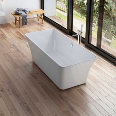 Baignoire îlot rectangulaire Sorrow 170x75 cm  blanc  By Spalina