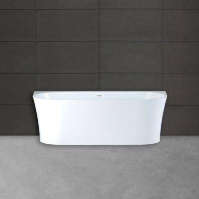 Baignoire semi-îlot murale Ruby 170x80 cm  by Spalina