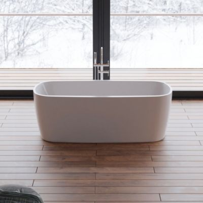 Baignoire îlot rectangulaire Dune 170x80 cm  blanc  by Spalina