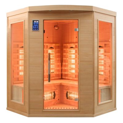 Sauna infrarouge Apollon 3 places angulaire France Sauna - vue 2