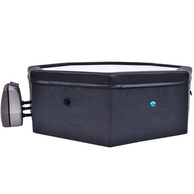 N NETSPA Spa New Octopus Semi Rigide Octogonal 4+2 Places SP OCT165B – Portable Compacte en PVC avec Chauffage Pompe de Filtration de ’Eau et Couverture Isotherme – Volume 193x73cm - vue 2