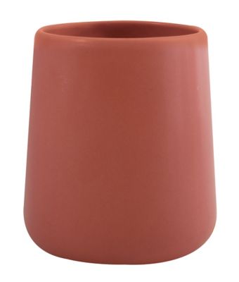 Gobelet MSV Spirella Maonie en céramique coloris terracotta Ø8,5 x H.10 cm
