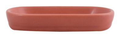 Porte savon MSV Spirella Maonie en céramique coloris terracotta l.13,4 x P.8,7 x H.2 cm