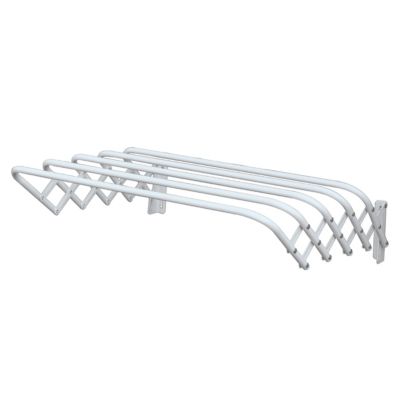 Etendoir à linge mural pliable blanc 5 m