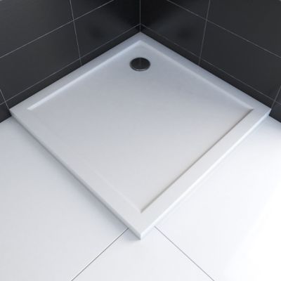 Receveur de douche extra-plat 80 x 100 cm  blanc  Galedo Pure 2