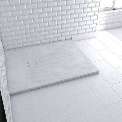 Receveur de douche extraplat résine SMC Stone 2 80x100 - vue 8