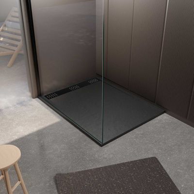 Receveur de douche extraplat résine SMC Stone 2 90x120 - vue 10